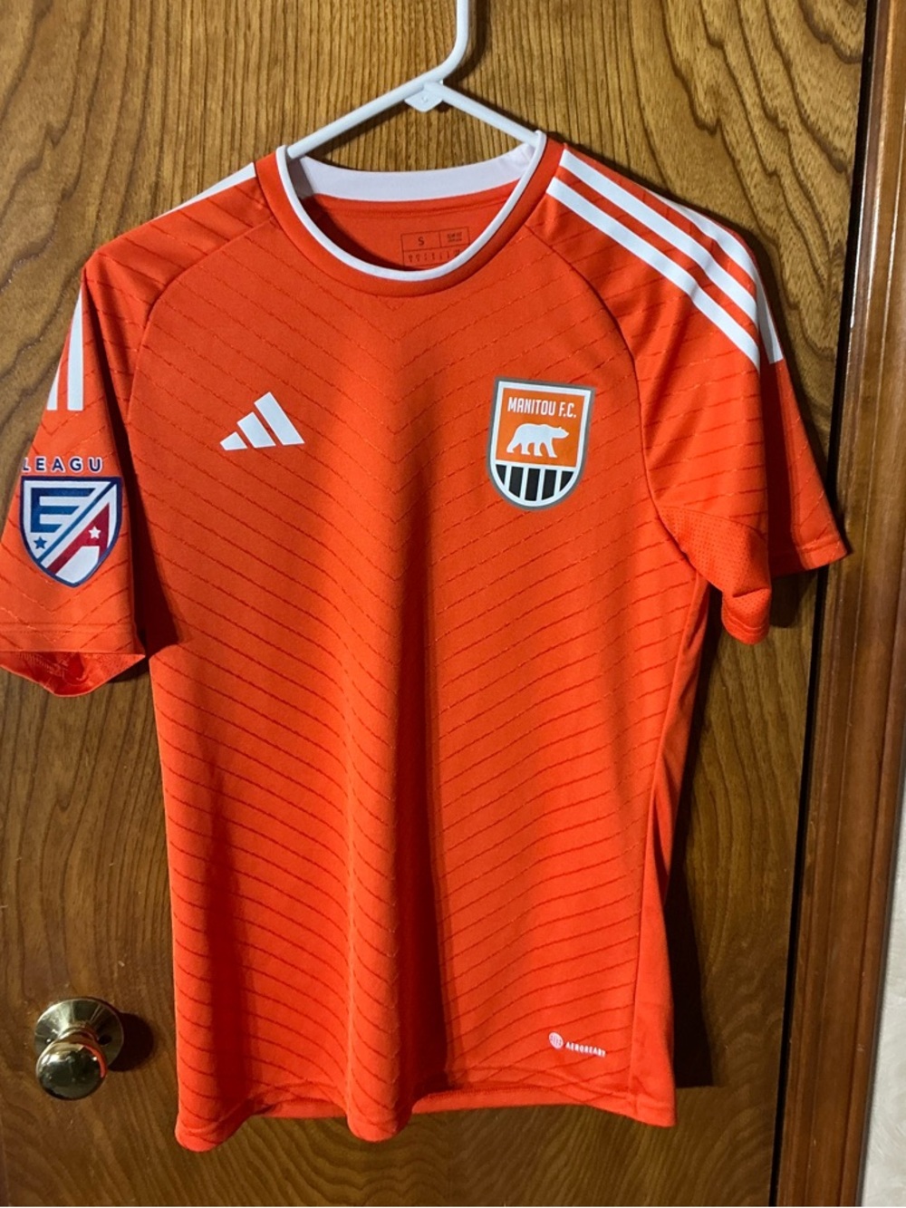 Adidas Kids' Manitou F.C. Orange Soccer Jersey